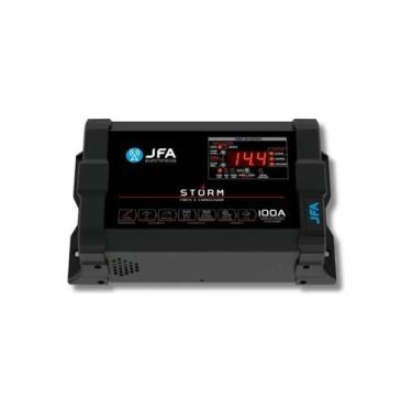 Imagem de Fonte Carregador Bateria Jfa Storm 100a Bivolt Medidor Cca