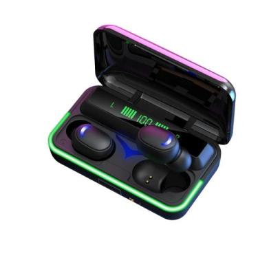 Imagem de Fone de ouvido sem fio intra auricular Bluetooth case Power Bank prova