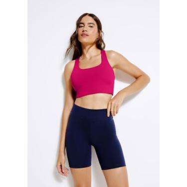 Imagem de Bermuda Esportiva Básica Feminina Easy Care - Hering Sports, XP, Azul 