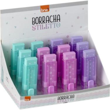 Imagem de Borracha Decorada Borracha Stiletto 3 Cores (S) DP.C/12 - BRW