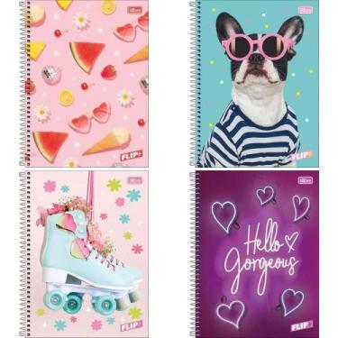 Imagem de Caderno 01X1 Capa Dura FLIP+ 96 Folhas Feminino PCT.C/04 - Tilibra