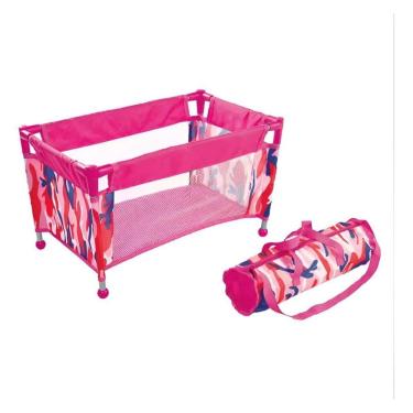 Imagem de Berço De Boneca Com Bolsa J24061699 Cor Rosa Toys Import