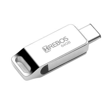 Imagem de Pen Drive If-253 Dual Drive 64gb Usb-c E Usb-a Prateado Hrebos