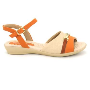Imagem de Sandalia Piccadilly Feminina 500351 Esporão Salto Anabela Casual, 38, 
