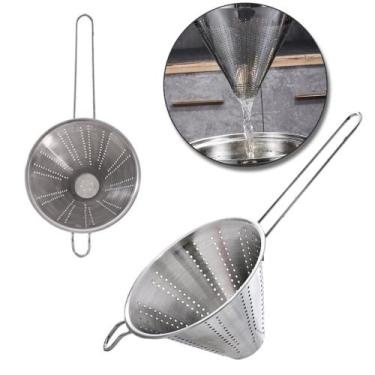 Imagem de Coador / passador de inox chinoy para oleo 40x20cm de ø - 790863140353