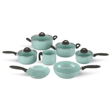 Imagem de Conjunto De Panelas 7 PCS Ceramic Life Suprema Verde - Brinox