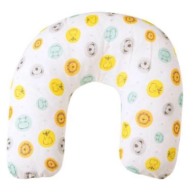 Imagem de Almofada Amamentação Papi com Zíper Amiguinhos Neutro, Amarelo, Único