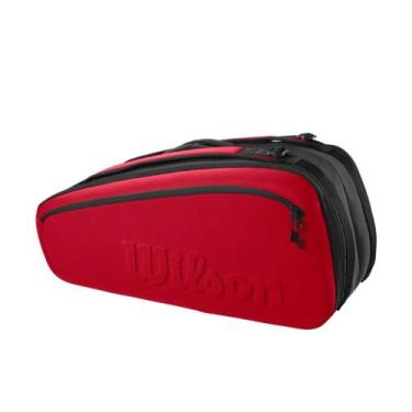 Imagem de Raqueteira de Tênis Wilson Super Tour Clash 9R Vermelho e Preto