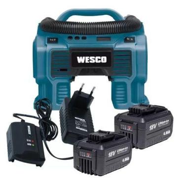 Imagem de Compressor De Ar 2 Bateria 18v 4ah Ws2961 Wesco E Carregador