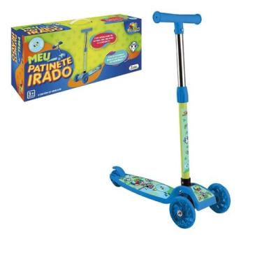 Imagem de Patinete Infantil Irado com Luz nas Rodas e Guidão Ajustável cor:Azul 