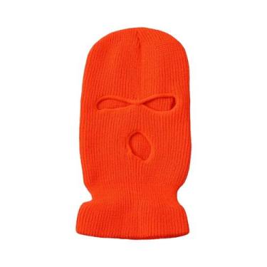Imagem de Balaclava Masculina De Lã Quente Para Inverno, Corta-Vento, Com 3 Furo