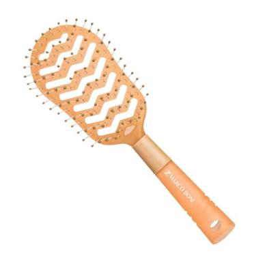 Imagem de Escova De Cabelo Oval Vazada Para Praia E Piscina Marco Boni, Salmão