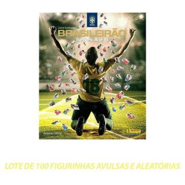 Imagem de Lote De 100 Figurinhas Avulsas e Aleatórias Brasileirão Séries A e B 2