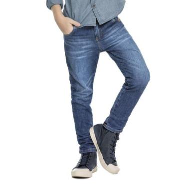 Imagem de Calça Jeans com Elastano Slim Infantil Masculina - Trick Nick, 6, Jean