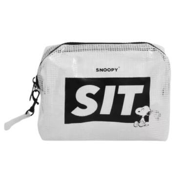 Imagem de Necessaire Snoopy Unissex Básica Transparente - Semax, Preto