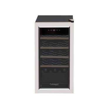 Imagem de ADEGA CUISINART ARKTON SINGLE ZONE 24 GARRAFAS FREESTANDING COM COMPRESSOR EM AÇO INOX 127V 4092910085