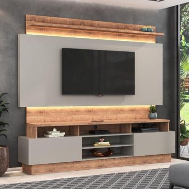 Imagem de Rack com Painel para TV até 65 Polegadas 220CMX195CM 2 Gavetas BP Fosc