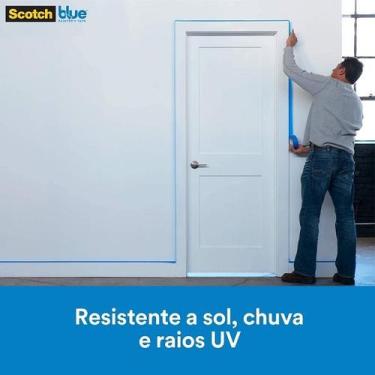 Imagem de Kit com 3 Fita Crepe Blue Tape Profissional 3M 18MM X 50M