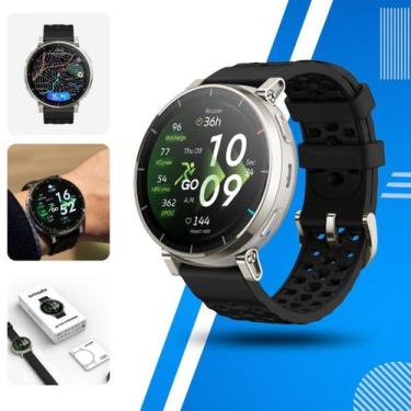 Imagem de Relógio Smartwatch Amazfit Active 3 Premium 45mm Aço Inox Pulseira Sil