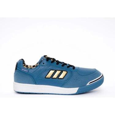 Imagem de Chuteira Futsal Mundo Infinity Profissional Couro Original, Royal, Dou
