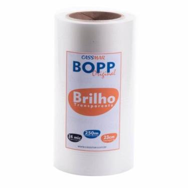 Imagem de Bopp Brilho Para Laminação A4 Ofício 23cmx250m Cassmar 01un