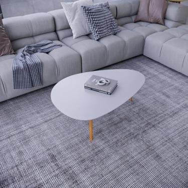 Imagem de Mesa de Centro Vesta Organica 100% MDF 35cm x 90cm x 60cm Cinza - Prev