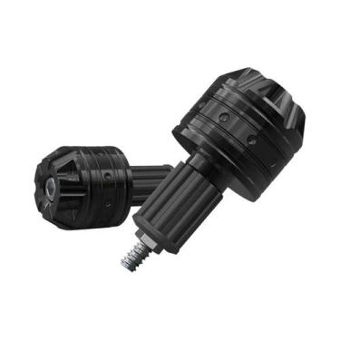 Imagem de Ponteiras De Guidão De Motocicleta CNC Em Metal Com Contrapeso Para Ac