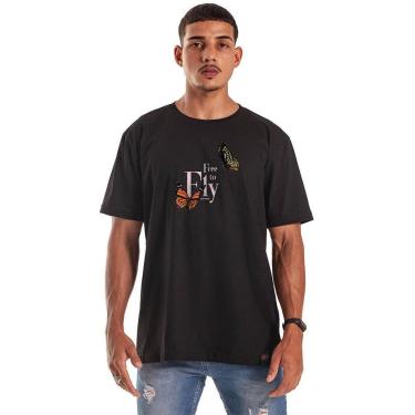 Imagem de Camiseta Grafics Oversized Preto Free To Fly-Masculino