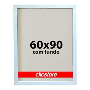 Imagem de Moldura 60X90 Cm Com Fundo Sem Vidro Quadro Poster Foto Impressão Fotografia Cor:Branco