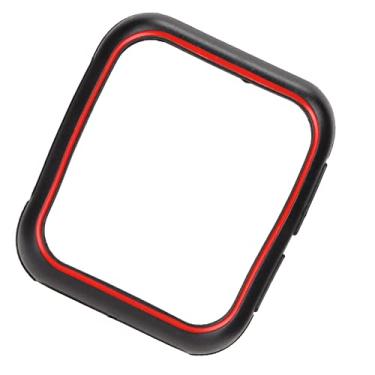 Imagem de Capa protetora de relógio TPU, capa protetora de tela TPU resistente a arranhões fácil de limpar para preto vermelho