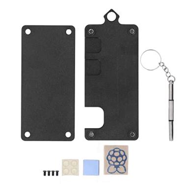 Imagem de Acogedor Capa de liga de alumínio, caixa de circuito, placa de circuito, proteção de dissipação de calor, kit DIY para Raspberry Pi Zero W, DSI + câmera + porta conector GPIO, com acessórios de montagem