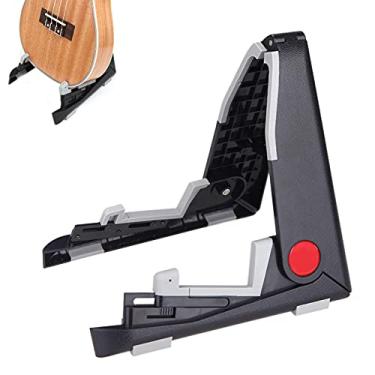 Imagem de Yajun Suporte universal dobrável para ukulele com estrutura em A, tripé portátil ajustável para violino e violão