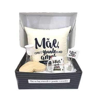 Imagem de Super Kit Presente Dia Mães Almofada Caneca Mini Coador Café