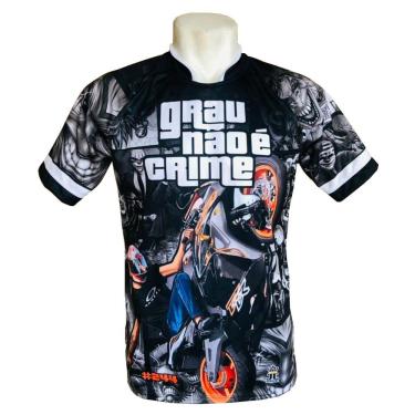 Imagem de Camisa/Camiseta Moto - Grau Não é Crime - Favela - Quebrada