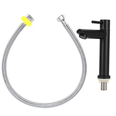 Imagem de Torneira de água de aço inoxidável,torneira de água de bacia fria única, torneira de banheiro, para acessórios de banheiro doméstico