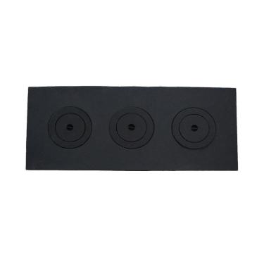 Imagem de Chapa Redução em Ferro Para Fogão a Lenha 3 Furos 117x50cm