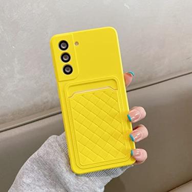 Imagem de Porta-cartão de tecelagem caso carteira para Samsung Galaxy S21 Plus Ultra A72 A52 A32 A22 A51 A71 A12 A50S M51 M30S capa de silicone macio, T6, para Samsung A32