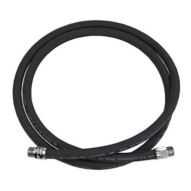 Imagem de Husky Mangueira de gasolina EagleFlex preta CP10WB10 de 5/8" x 25,4 cm com acoplamentos permanentes NPTF macho de 1,95 cm