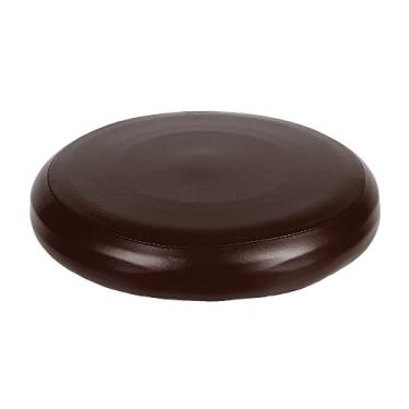 Imagem de Kiboule Capa de banco de couro PU redonda elástica capa de banco de bar sintético capa de assento capa de cadeira de jantar - café