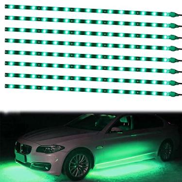 Imagem de XT AUTO 8 peças 12V super brilhante 30 cm 15 LED flexível à prova d'água tira de luz LED para decoração interior e exterior de carro DRL luz de dia ou barco ônibus jardim