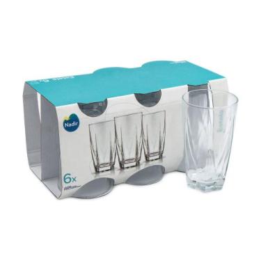 JOGO DE COPO AMASSADINHO LONG DRINK 310ML COM 6 UNIDADES - NADIR