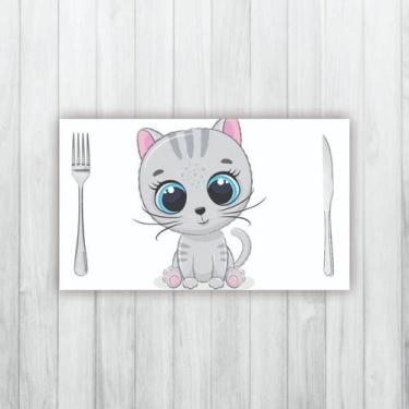 Imagem de Jogo Americano 2 Un Retangular Neoprene Gatinho - Criative Gifts