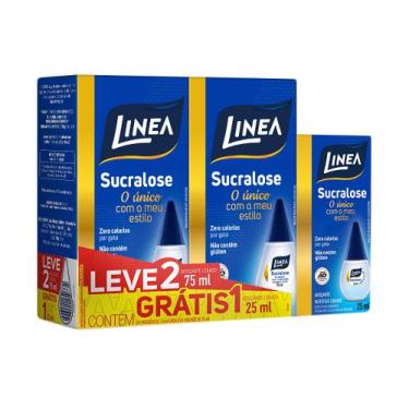 Imagem de Adoçante Linea Sucralose Gotas 2 Unidades De 75ml Cada E Ganhe Adoçant