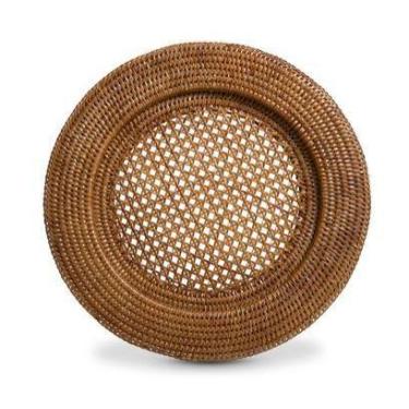 Imagem de Sousplat Redondo Em Rattan Natural Bahay  -  32cm - Unidade - Bahay Br