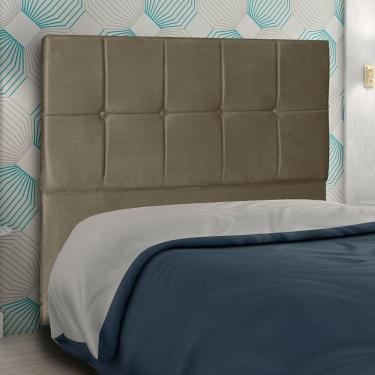 Imagem de Cabeceira Casal 1,40M Lisboa Suede Bege