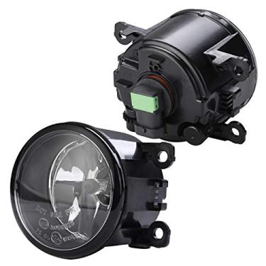 Imagem de Farol de neblina universal halógeno, 2 unidades, com lâmpadas h11 55w, compatível com Nissan, Acura, Honda, Ford, Suzuki, Mitsubishi, Subaru, Lincoln, Porsche, Land Rover, Jaguar