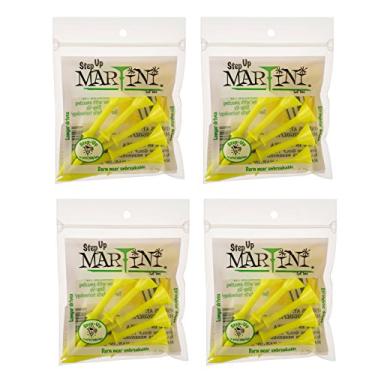 Imagem de Camisetas de golfe Step-Up Martini 8,5 cm – Pacote com 4 (20 camisetas) (amarelo)