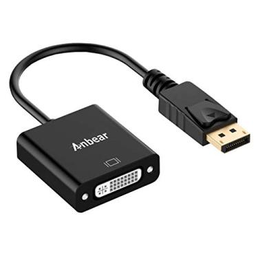 Imagem de Anbear Adaptador DisplayPort para DVI, porta de exibição para adaptador DVI-D (macho para fêmea) compatível com computador, desktop, laptop, PC