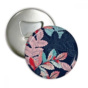 Imagem de Abridor de garrafas em pó com ímã de geladeira e desenho de folhas em pó emblema multifuncional