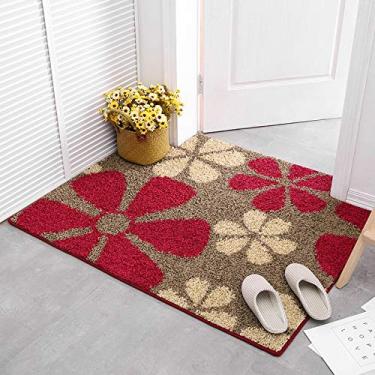 Imagem de Tapete de porta de entrada, vários padrões tapete de porta super macio antiderrapante absorção de água para sala de estar quarto estudo banheiro varanda quarto infantil tapete de cabeceira, D, 80 * 100 cm